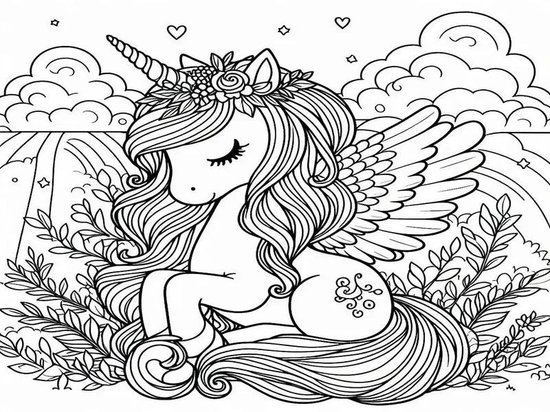 ausmalbilder einhorn regenbogen zum ausdrucken und online ausmalen